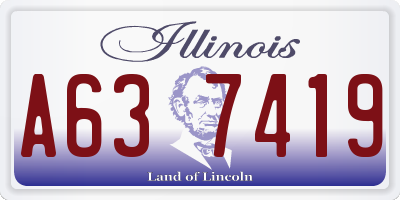 IL license plate A637419