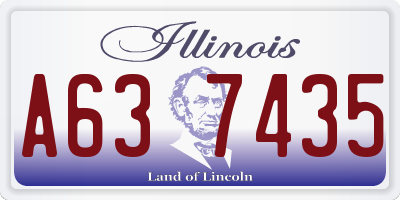IL license plate A637435
