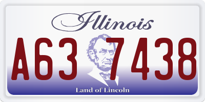 IL license plate A637438