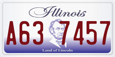 IL license plate A637457