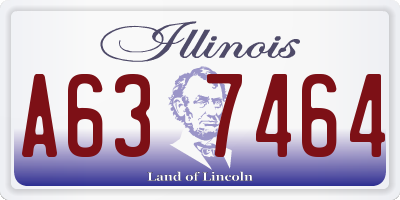 IL license plate A637464