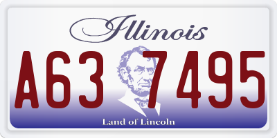IL license plate A637495