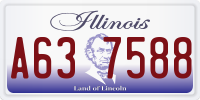 IL license plate A637588
