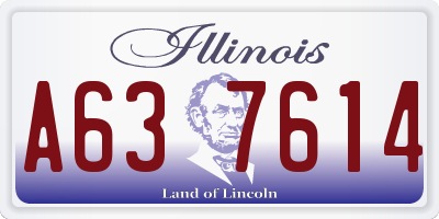 IL license plate A637614