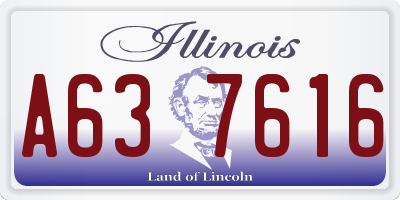 IL license plate A637616