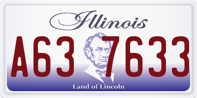 IL license plate A637633
