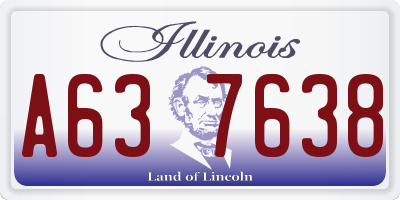 IL license plate A637638