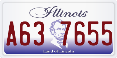 IL license plate A637655