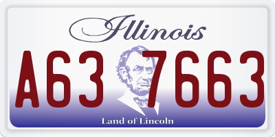 IL license plate A637663