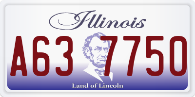 IL license plate A637750