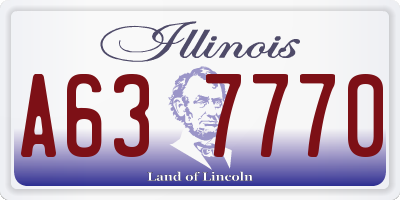 IL license plate A637770