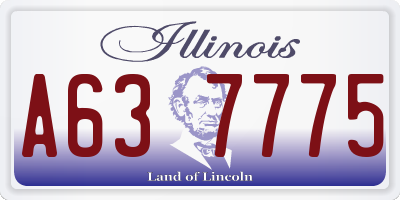 IL license plate A637775