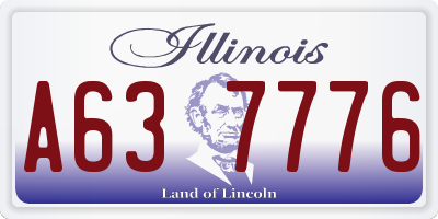 IL license plate A637776