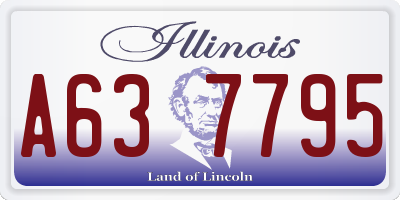 IL license plate A637795