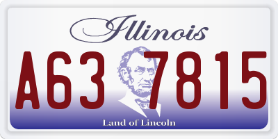 IL license plate A637815