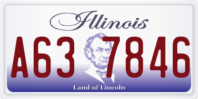 IL license plate A637846
