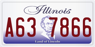 IL license plate A637866