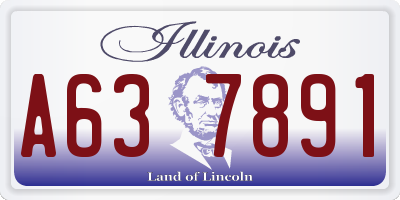 IL license plate A637891