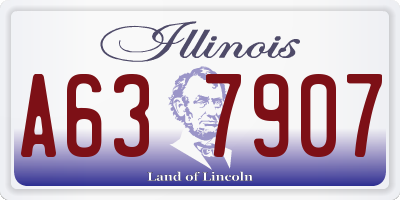 IL license plate A637907
