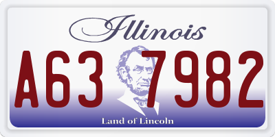 IL license plate A637982
