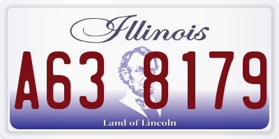 IL license plate A638179
