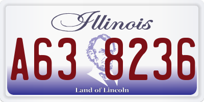 IL license plate A638236