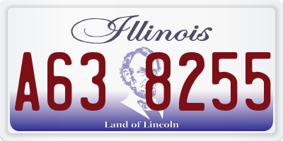 IL license plate A638255