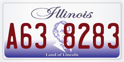 IL license plate A638283