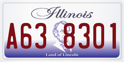 IL license plate A638301