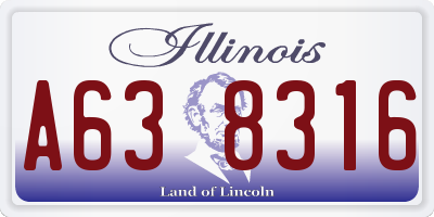 IL license plate A638316