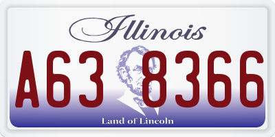 IL license plate A638366