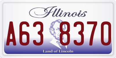 IL license plate A638370