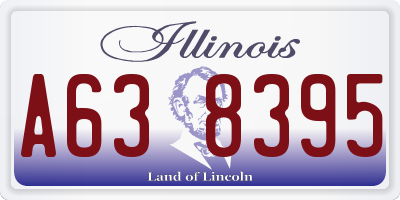 IL license plate A638395