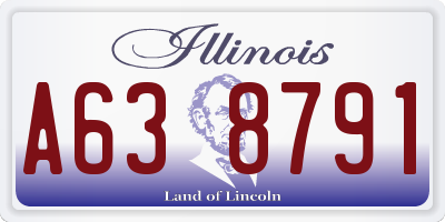 IL license plate A638791