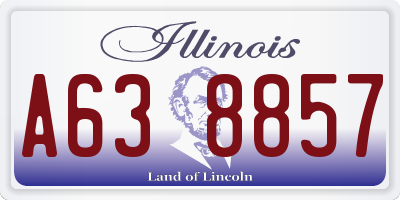 IL license plate A638857