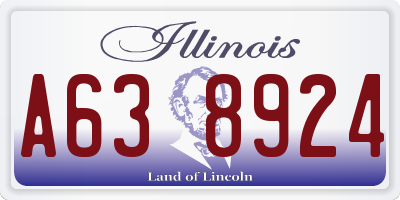 IL license plate A638924