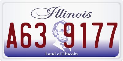 IL license plate A639177
