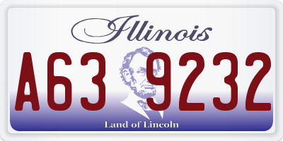 IL license plate A639232