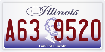 IL license plate A639520