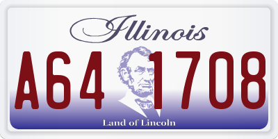 IL license plate A641708