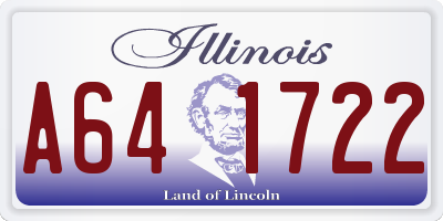 IL license plate A641722