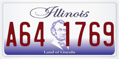 IL license plate A641769