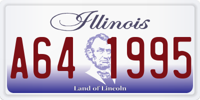 IL license plate A641995