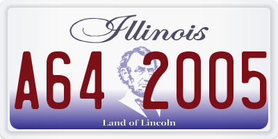 IL license plate A642005