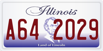 IL license plate A642029