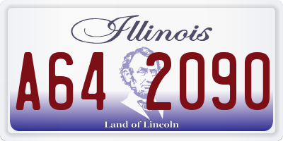 IL license plate A642090