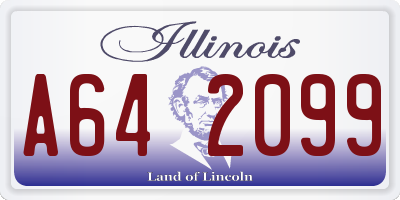 IL license plate A642099