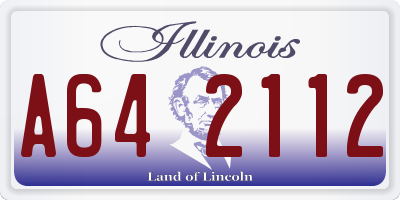 IL license plate A642112