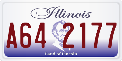 IL license plate A642177