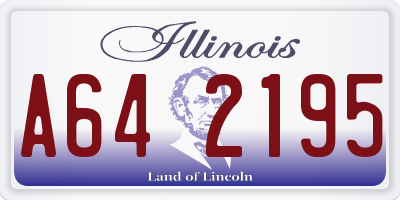 IL license plate A642195